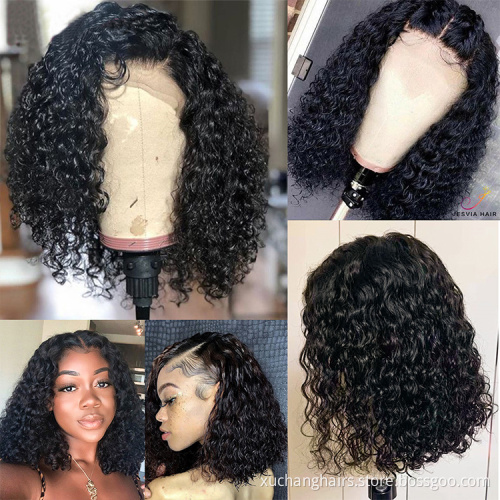 Fashion Design 8 Inch Peruvian Human Hair Lace Front Closure Short Bob Wig Wholesale Straight Human Hair Bob Peruvian Wigs